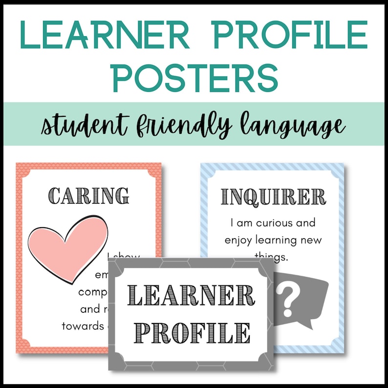 IB Learner Profile Posters PYP Classroom IB Pyp Posters - Etsy