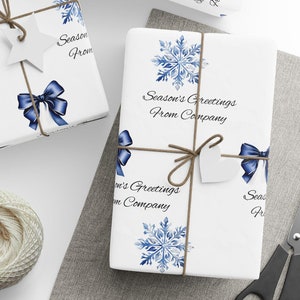 Carta da regalo personalizzata con nome, rotolo di carta da regalo natalizia personalizzata, carta da regalo per le feste, elegante carta da regalo di Natale, regalo di Natale unico