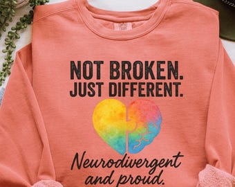 Neurodivergent Pride Sweatshirt: Mental Health & Autism Awareness