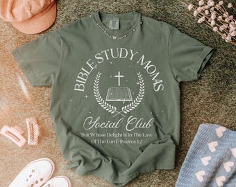 Bible Study Moms Social Club Shirt: Christian Mom Tee