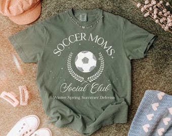 Cute Soccer Mom Social Club Shirt for Sports Moms, Cute Soccer Mom Social Club Shirt Game Day Tee, Soccer Mom Shirt Gift Idea