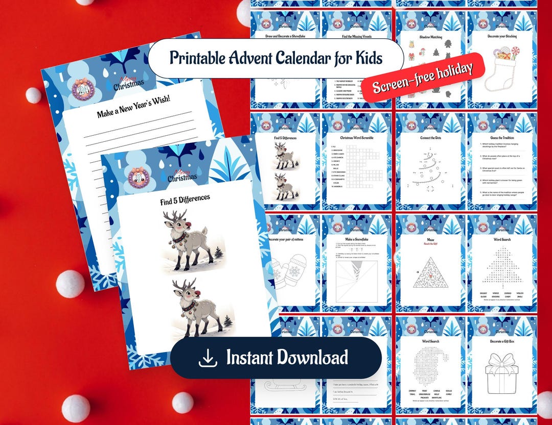Advent Calendar for Kids 2025 Fun Christmas Games & Activities - Etsy advent-calendar-for-kids-2025-fun-christmas-games-activities-etsy