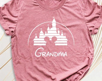 Disney Family Matching Tee Grandma Shirt, Mothers Day Minnie Tshirt, Custom Grammy Disneyland Shirt, Disneyworld Grandma Grandpa Trip Shirts