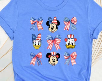 Disney American Shirt, Disney World 4th Of July Shirt, Patriotic Mickey Tshirt, USA Tee, Independence Day T-Shirt, Red White And Blue Outfit