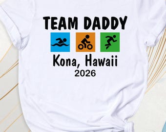 Custom Triathlon Support Crew Shirt Swimming Biking Running Tee, Family Triathlon Team Tee, Triathlete Outfit, Triathlon Race Team Tshirt