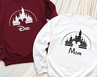 Family Vacation Disney Sweatshirts Custom Disneyland Hoodie Mom Dad Sister Brother Disneyland Long Sleeve Disneyworld Vacation Group Sweater