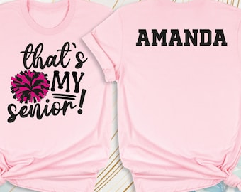 Senior Cheer Mom Shirt: Class of 2026, Personalized Cheerleader Tee