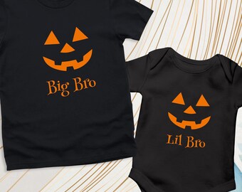 Camiseta con cara de calabaza, camiseta de Halloween para hermanos y hermanas, camiseta familiar de la temporada espeluznante, camiseta de calabaza de Halloween, camisetas de Halloween con sonrisa de calabaza aterradora