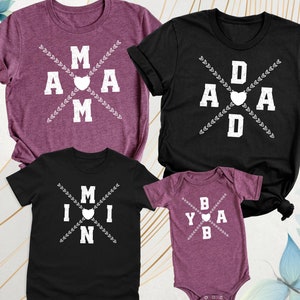 Mama Dada Mini Baby Shirt Family Matching Tee Tee, Mothers Day Shirt, Fathers Day Shirt, New Mama Dada Tee, Family Shirt, Baby Announcement