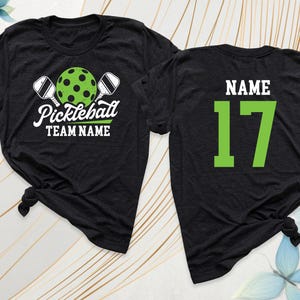 Custom Pickleball Shirt, Pickleball Matching Team Shirts, Pickleball Player Tee, Pickle Ball Shirt Custom Name Number Tees, Game Day Tshirt