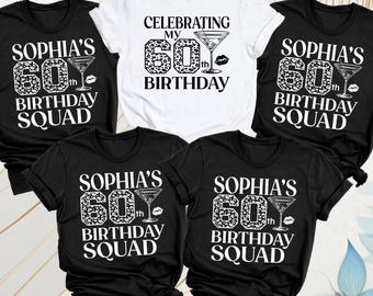 50th Birthday Shirt Fifty Birthday Tshirt Birthday Squad Shirts Birthday Shirt Women Custom Birthday Tshirts Birthday Party Crew Shirt