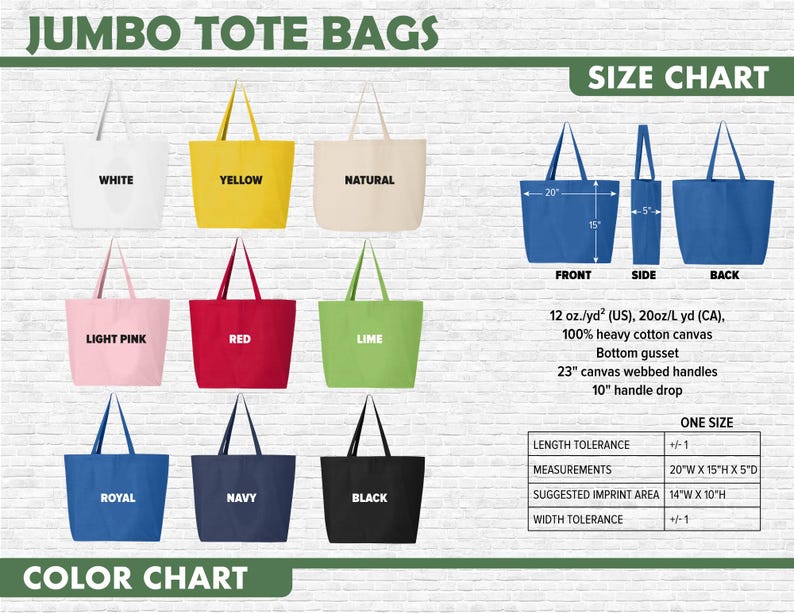 Jumbo Tote Bags