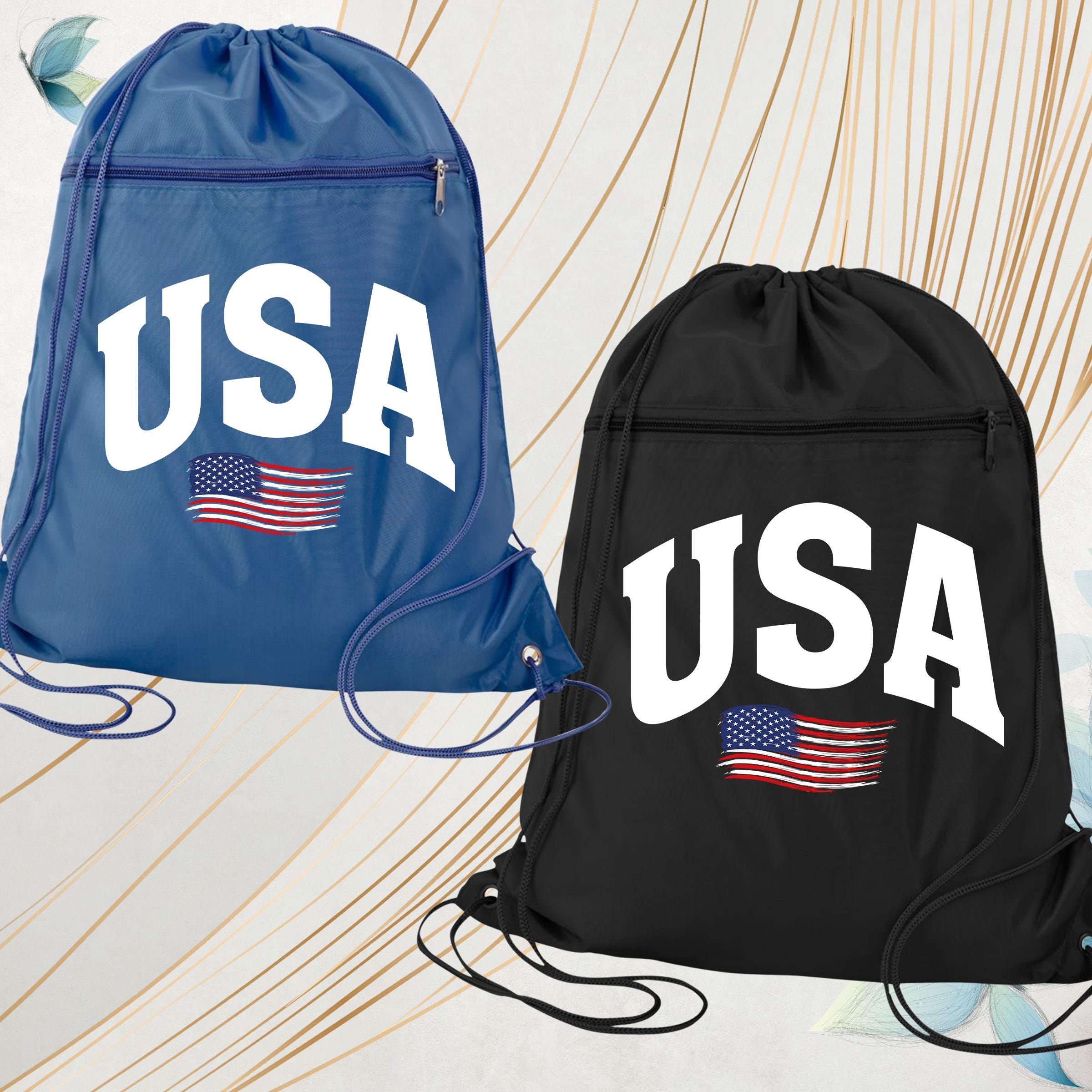 ? 4th of July drawstring backpack USA Flag Backpack 4th of July Bag, American Flag Bag, 4th of  main image 4