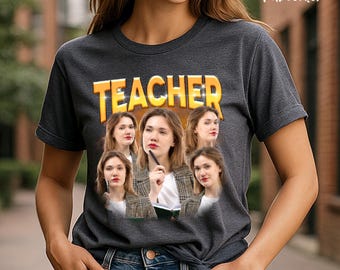 Custom Bootleg Photo Shirt, Custom 90s Face Tshirt, Photo Girlfriend Shirt, Bootleg Boyfriend Shirt, Bootleg Rap Tee, Bootleg Birthday Shirt