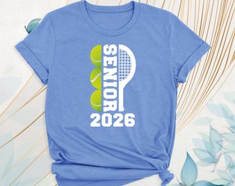 Tennis Senior Shirt, 2026 Senior Tennis Team Shirts, Tennis Senior