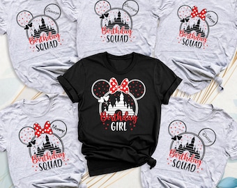 Disney Birthday Squad Shirts Birthday Girl Disney Outfits Disney Birthday Trip Tshirt Disney Birthday Crew Shirts Disney Birthday Girl Shirt