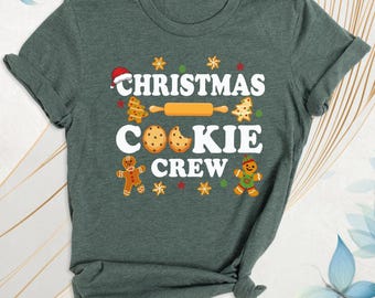 Christmas Cookie Crew Shirt Holiday Baking Crew Tshirt Christmas Family Matching Cookie Tee Christmas Baking Crew Shirt Christmas Cookie Tee