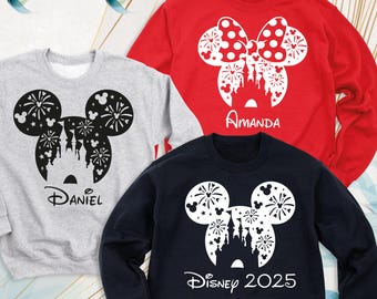 Custom Disney Trip Sweatshirt Disneyland Family Long Sleeve Disney Hoodie Family Disney Sweat Disneyworld Trip Sweater Disney Vacation Sweat
