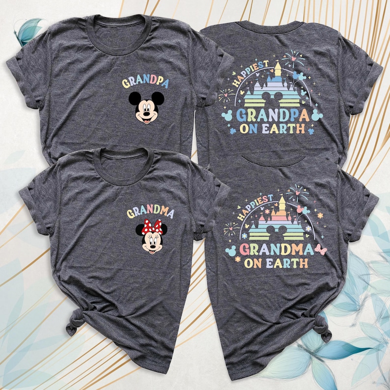 Disney Grandma Shirt Grandpa Tee by TEEART