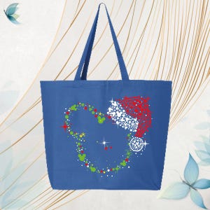 Bolsas navideñas de Minnie Mouse, bolsas navideñas de Disney, bolsa navideña de Mickey Mouse, bolsa navideña familiar de Disney con cremallera, bolsas navideñas personalizadas de Minnie Mouse imagen 3