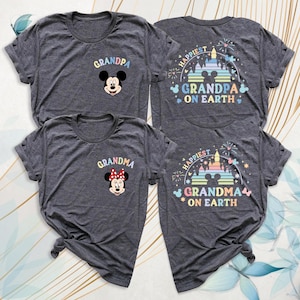 Disney Grandma Shirt Grandpa Tee by TEEART