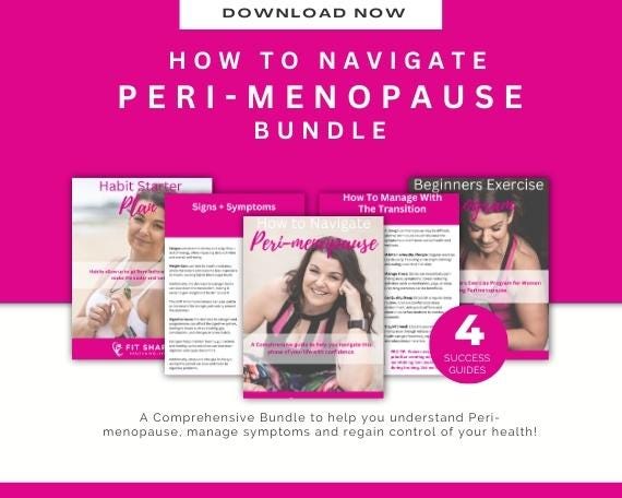 Perimenopause Guide Bundle for Women Over 40 | Hormone Balance, Workout Plan, Recipes & Healthy Habits