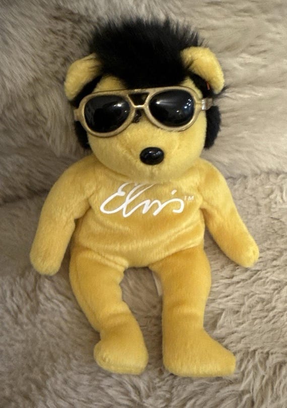 Beanie Hats Elvis Beanie Baby Value Gold Beanie Elvis Beanie Bear