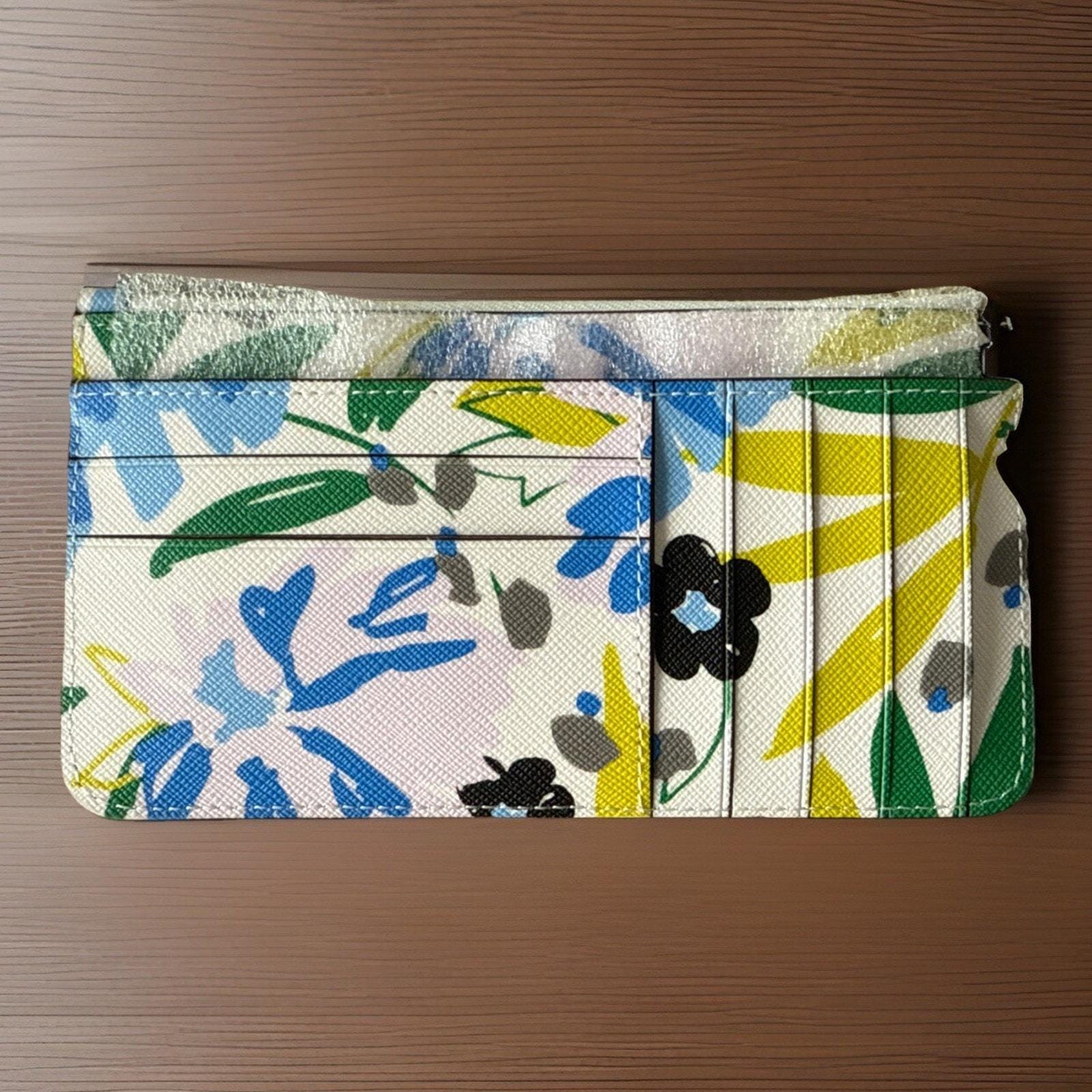 NIB Kate Spade Boxed Madison Floral Large Slim Card Holder