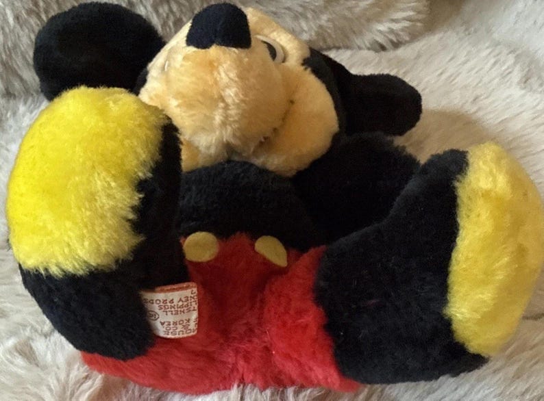 WALT DISNEY Vintage Micky Maus Plüsch Stofftier Made in Korea Bild 6