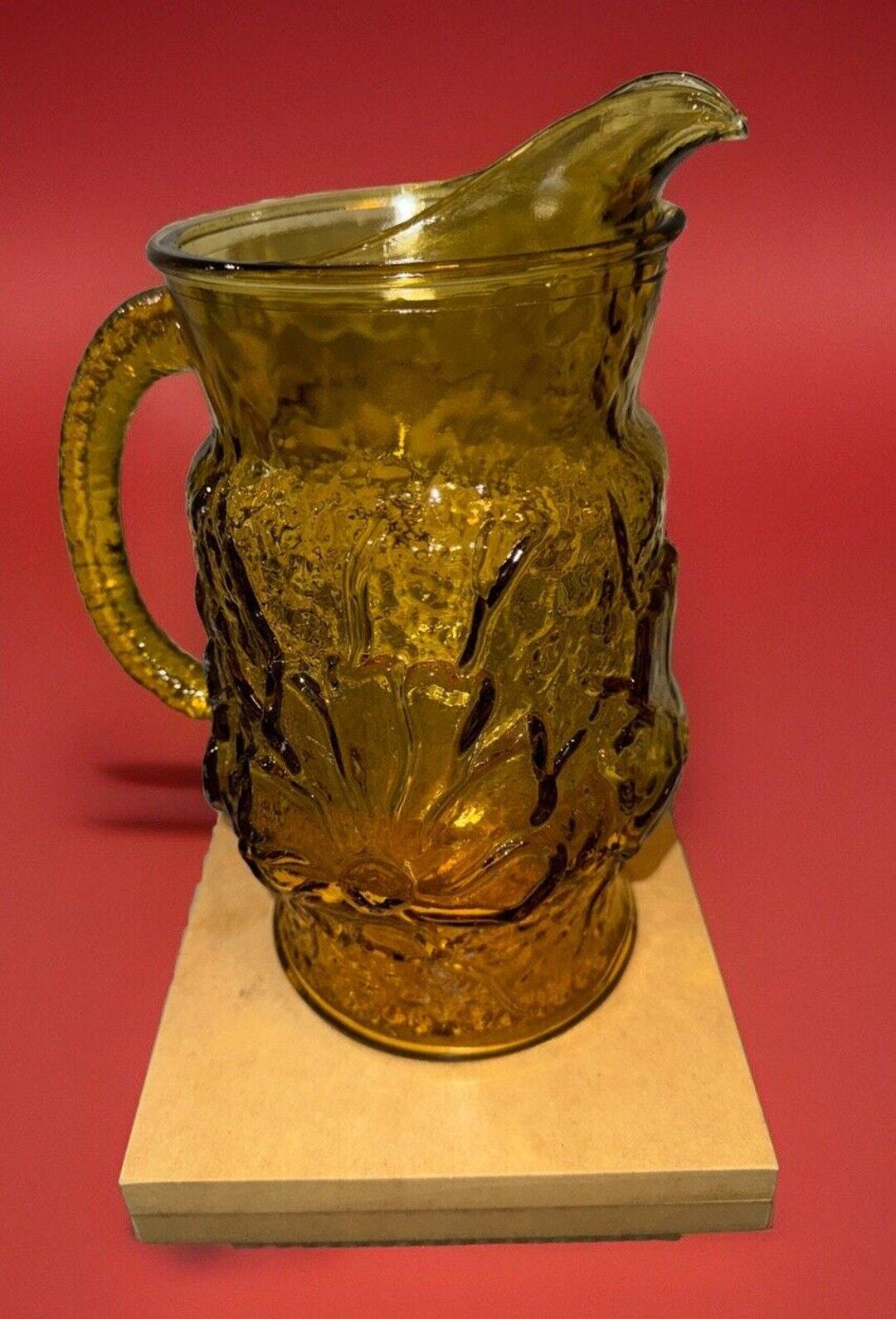 アンカーホッキング アンバー レインフラワー ピッチャー アイスリップ