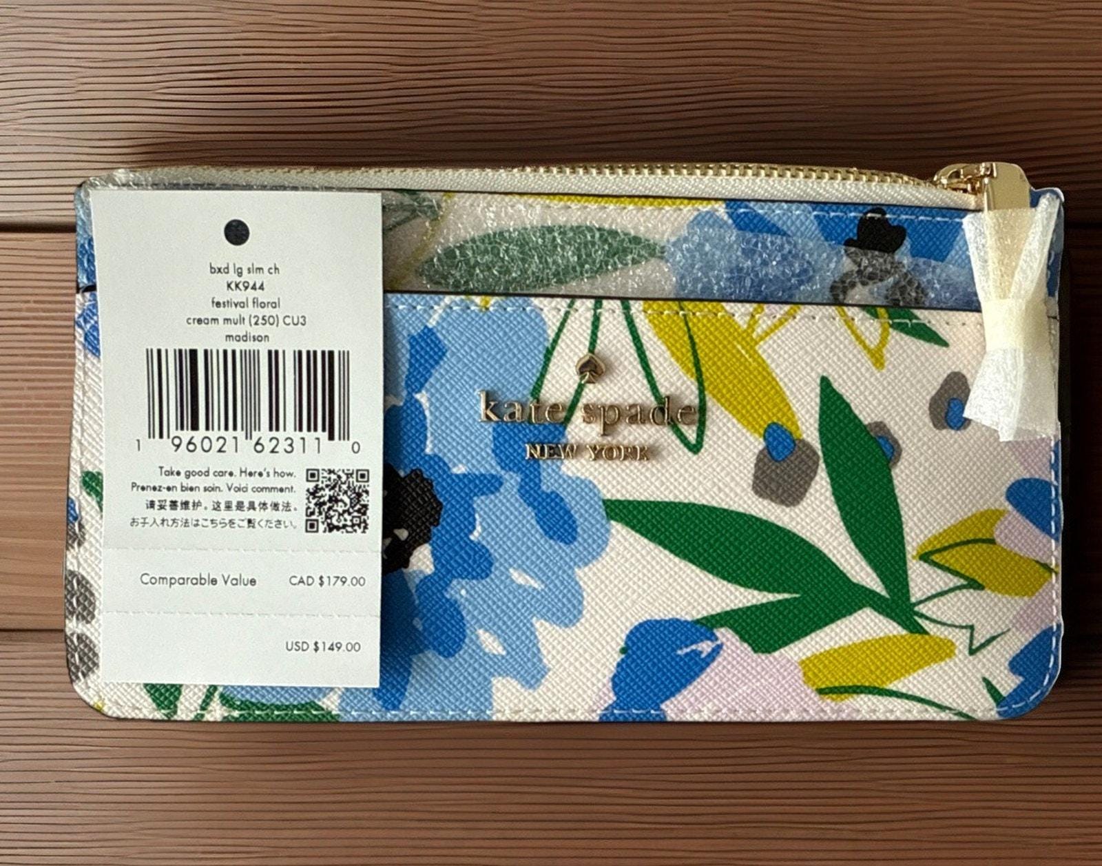 カードケース・名刺入れ Kate Spade Madison Floral Small Slim Card Holder KL863 Madison Small Slim Card Holder | Kate Spade Outlet
