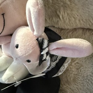 Disney Minnie Maus Plüsch SEGA 2008 Fun Fan Amuse Gothic Hase Puppe Schwarz Dress Bild 5