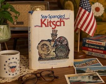 Star-Spangled Kitsch Curtis F Brown 1975 HC Copertina rigida Illustrated Americana
