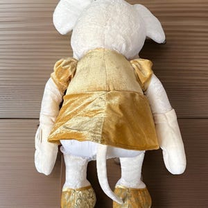 Disney Store Minnie Mouse Gold Cream Ivory Plush Stuffed Animal 26" Huggable image 4