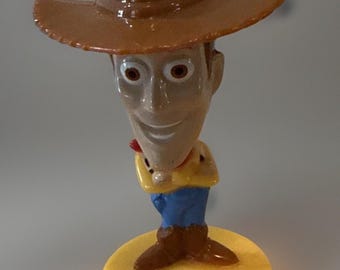 Disney Pixar Toy Story Woody 3” figurka kiwająca głową Kellogg’s Cereal zabawka promocyjna