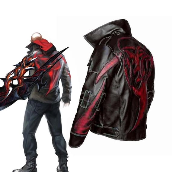 Handmade Men Proto Dragon Leather Jacket, Men's Stylish
