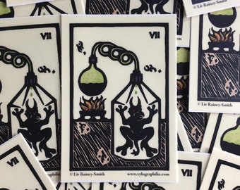 Figure VII homunculus sticker indoor/outdoor vinyl NEARLY GONE