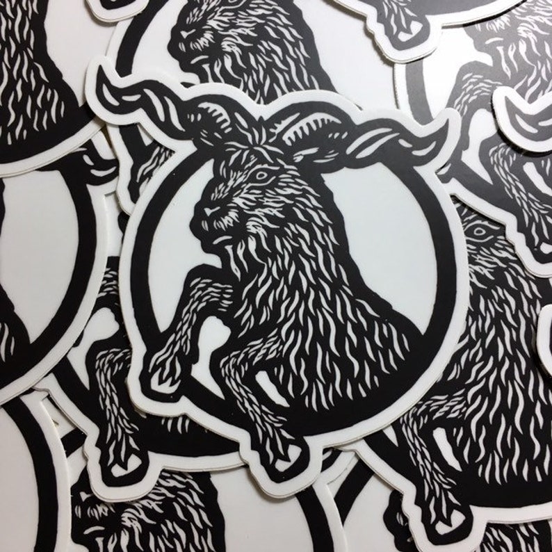 Wantagh Goat Sticker Rampant Goat 4