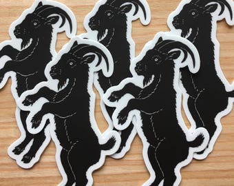 Black Phillip Goat 3" sticker indoor/outdoor vinyl