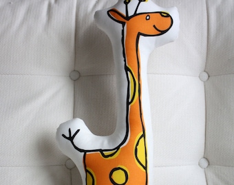Giraff i linne-bomull, mini eller vanlig, tillverkad i USA