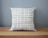 18" Organic Cotton Pillow - PLAID - housewares