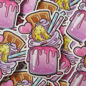 Verrückter Milchshake Sticker