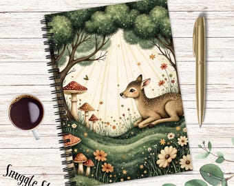 Woodland Deer Journal: Whimsical Forest Animal Notebook