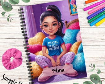 Personalized Mental Health Matters Spiral Notebook: Teen Self-Care Diary