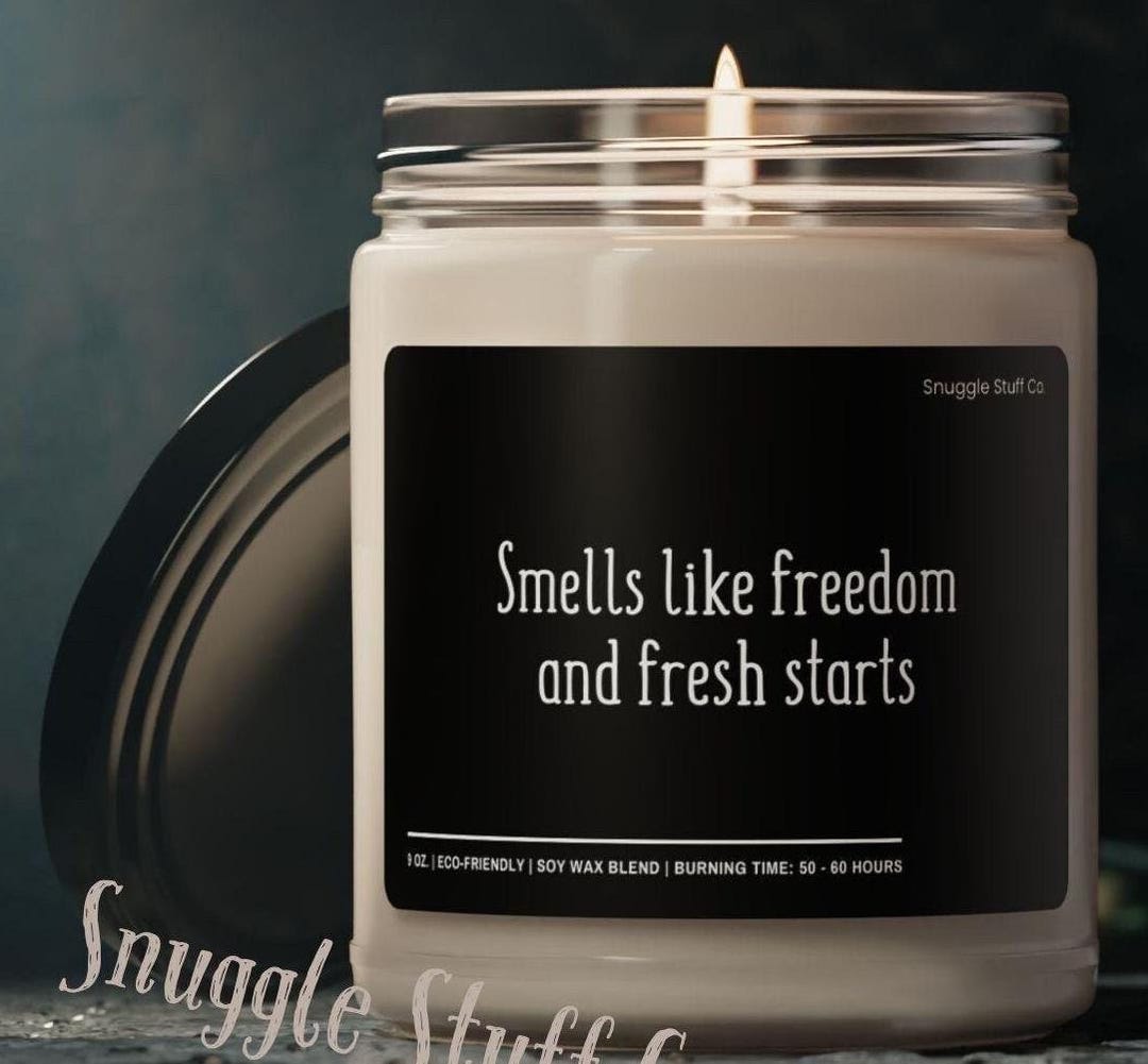 Freedom & Fresh Starts Soy Candle, Mental Health New Job Career Gift - Etsy
