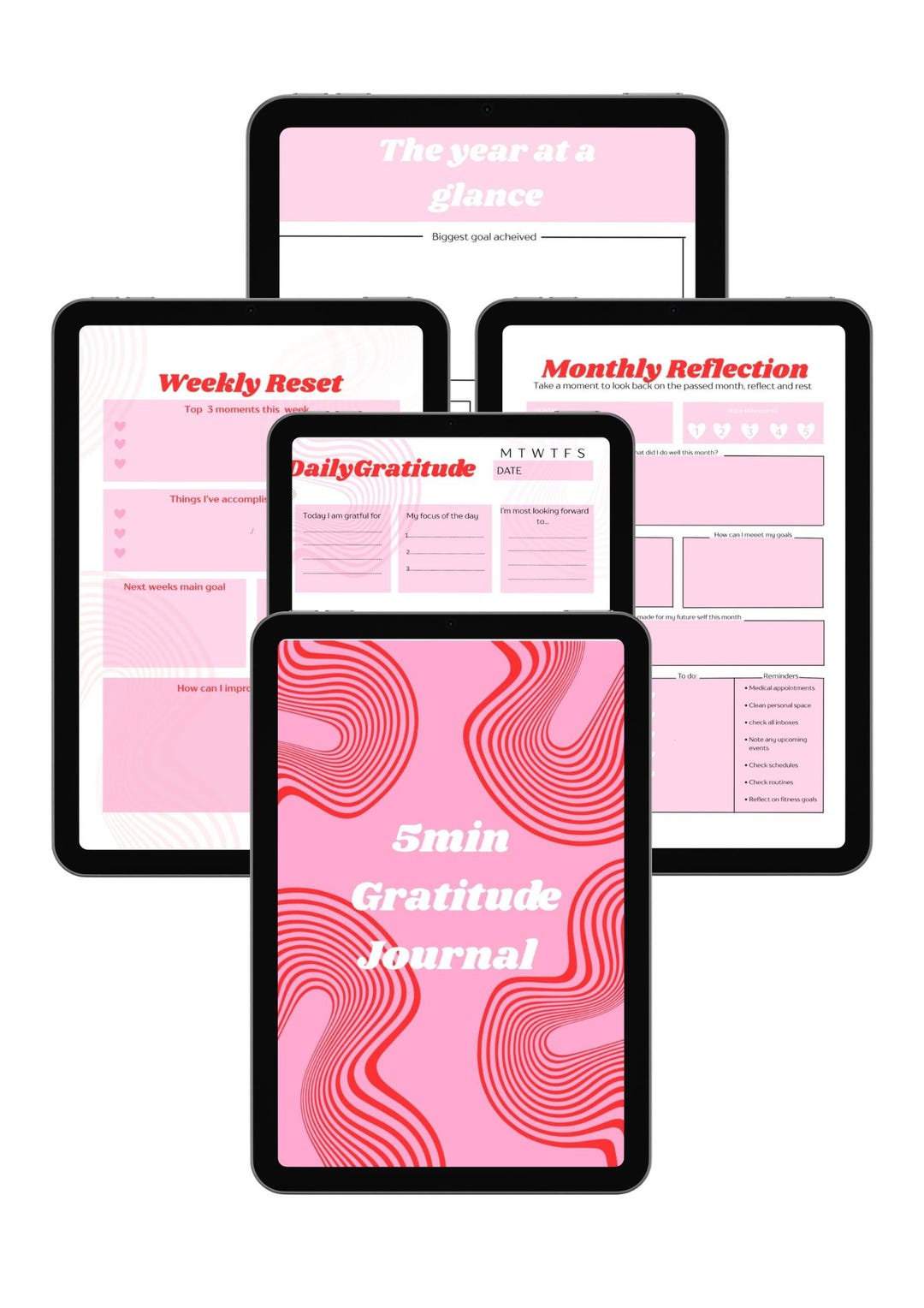 Self Love & Gratitude Journal Printable | Daily Reflection Workbook ...