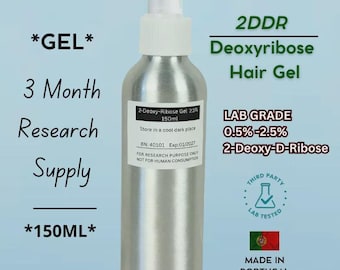 Lab Grade 2-Deoxyribose Spray Serum (3 Month Supply) Hair Growth Sugar Gel 150ml