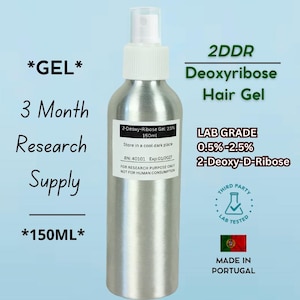 Lab Grade 2-Deoxyribose Spray Serum (3 Month Supply) Hair Growth Sugar Gel 150ml