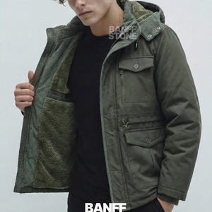 Men's Winter Hooded Coat: Cotton Padded Jacket