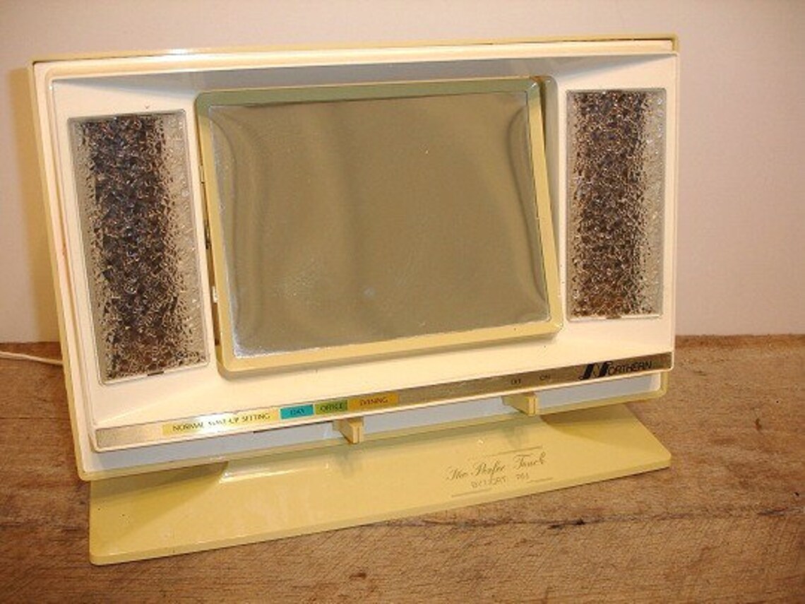 Vintage Northern Perfect Touch Lighted Makeup Mirror b Etsy